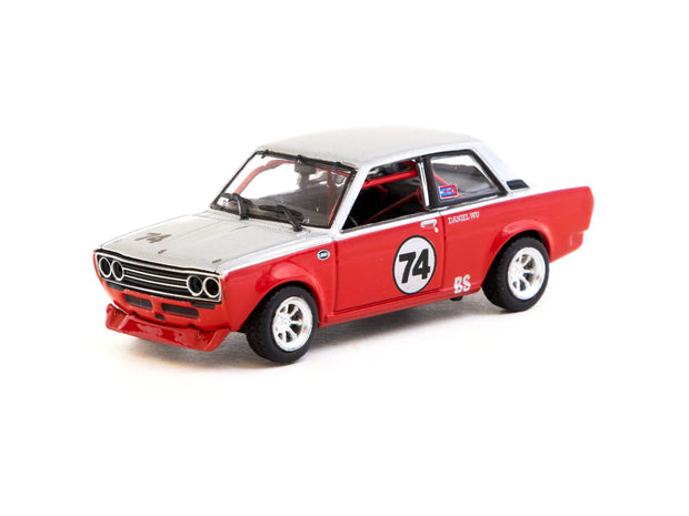 2023 Datsun 510 Nº74 Daniel Wu Trans-Am B-Sedan 2.5 Challenge Rojo/Blanco 164 Tarmac T64-052-SD