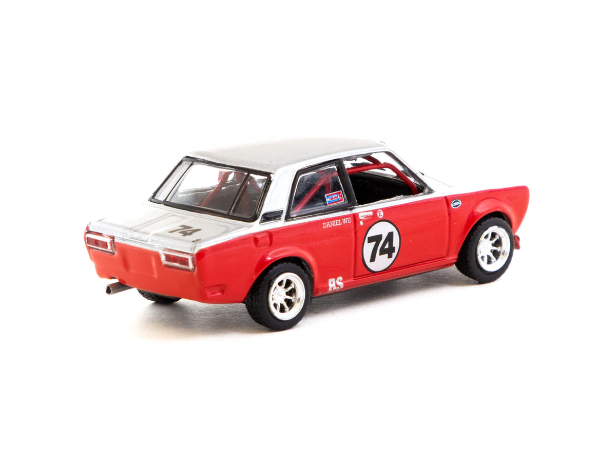 2023 Datsun 510 Nº74 Daniel Wu Trans-Am B-Sedan 2.5 Challenge Rojo/Blanco 164 Tarmac T64-052-SD