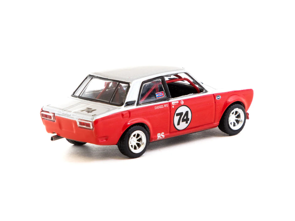 2023 Datsun 510 Nº74 Daniel Wu Trans-Am B-Sedan 2.5 Challenge Rojo/Blanco 164 Tarmac T64-052-SD
