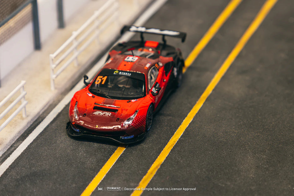 2022 Ferrari 488 GT3 Nº51 Chen Weian Copa Macau GT Harmony Racing Rojo/Negro 164 IXO-Tarmac T64-072-22MGP51