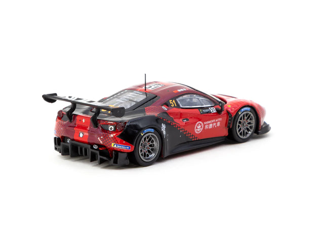 2022 Ferrari 488 GT3 Nº51 Chen Weian Copa Macau GT Harmony Racing Rojo/Negro 164 IXO-Tarmac T64-072-22MGP51