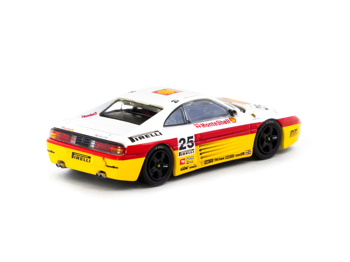 1994 Ferrari 348 Challenge Italia GT Nº25 Oscar Larrauri Blanco/Amarillo/Rojo 164 IXO-Tarmac T64-082-94IGT25