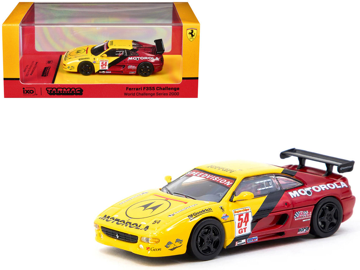 2000 Ferrari F355 Challenge Nº54 Matt Drendel GT World Challenge Series Amarillo/Rojo 1:64 IXO-Tarmac T64-083-00WCS54