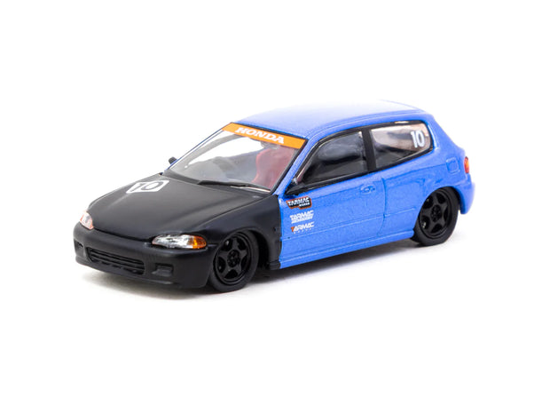 2015 Honda Civic EG6 Tarmac Works 10Th Anniversary Negro/Azul 164 Tarmac T64-TL001-10TH