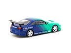 1999 Nissan Silvia S15 Falken Azul/Verde 164 Tarmac T64G-023-FA-MJ