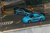 1999 Nissan Silvia S15 Vertex Greddy Azul Decorado 164 Tarmac T64G-023-GDY