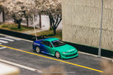 1999 Nissan Silvia S15 Falken Azul/Verde 164 Tarmac T64G-023-FA-MJ