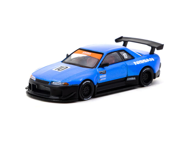 2024 Nissan Skyline (R32) Widebody By Jon Sibal Tarmac Works 10Th Anniversary Negro/Azul 164 Tarmac T64G-061-10TH