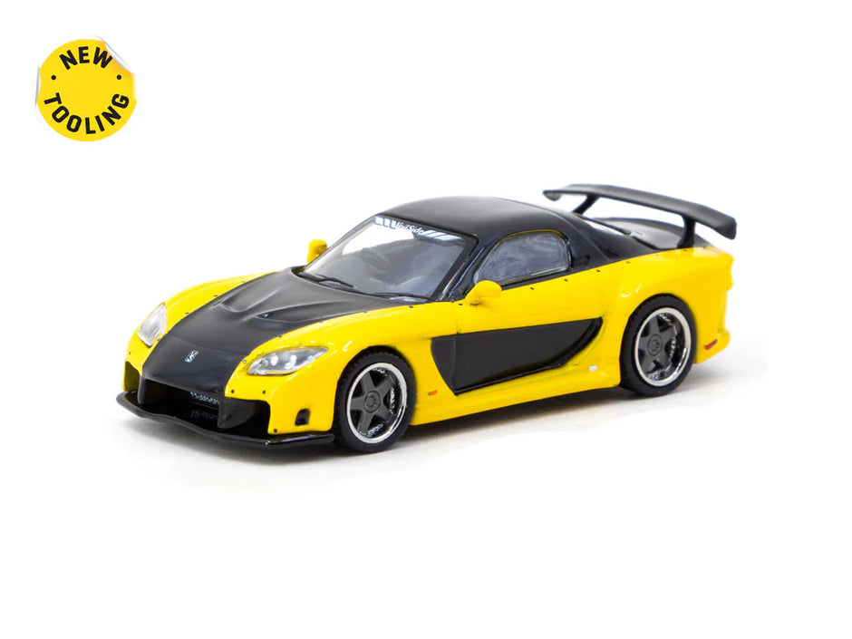 1992 Mazda RX-7 Fortune7 Veilside Amarillo/Negro 164 Tarmac T64G-075-YE