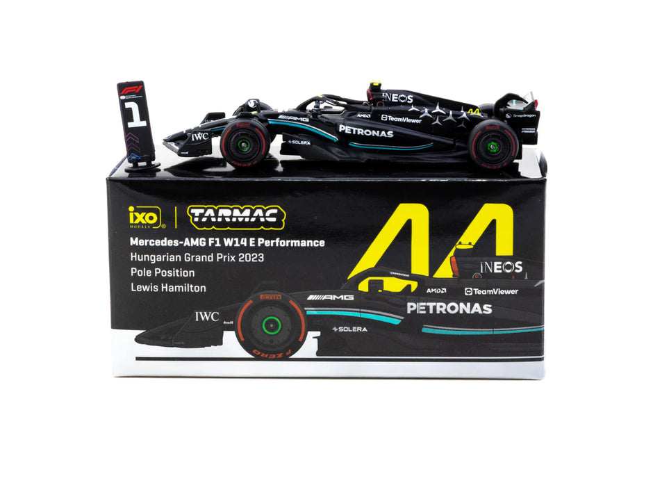 2023 Mercedes-AMG F1 W14 E Performance Nº44 Lewis Hamilton Pole Hungría GP 164 IXO-Tarmac T64G-F064-LH1