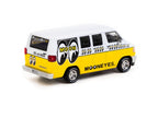 1998 Dodge Van Mooneyes Blanco/Amarillo 164 Tarmac T64G-TL032-ME