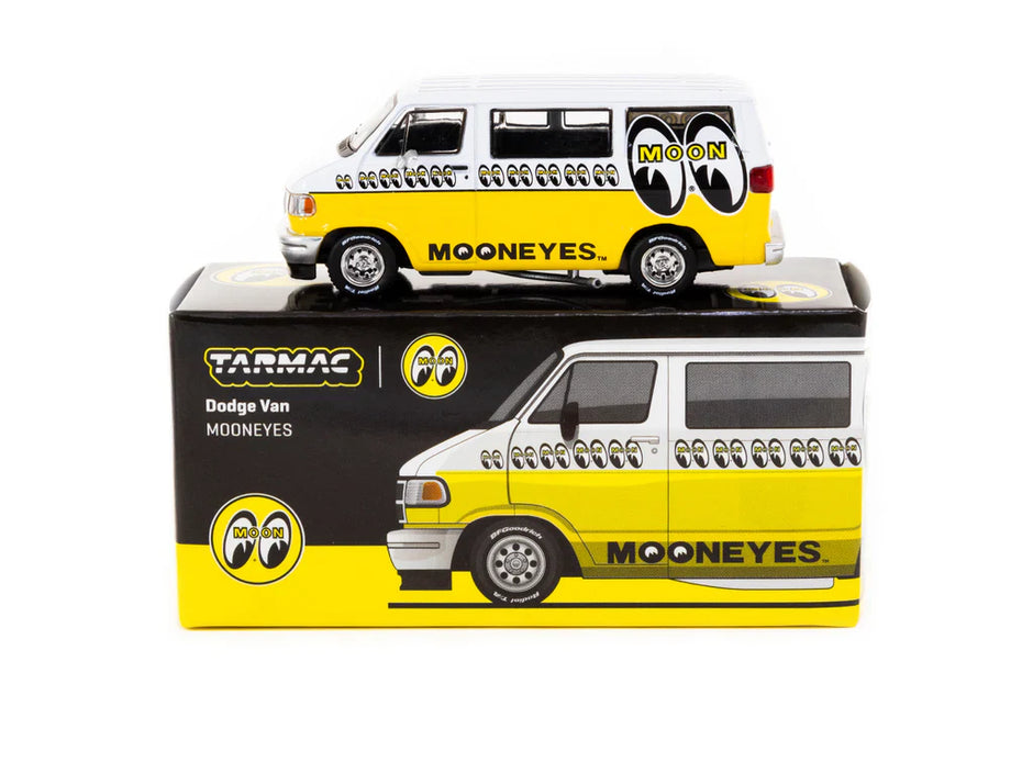 1998 Dodge Van Mooneyes Blanco/Amarillo 164 Tarmac T64G-TL032-ME