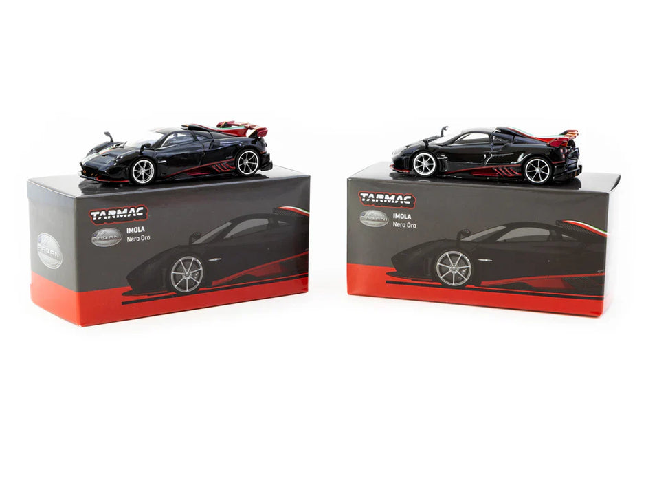 2022 Pagani Imola Nero Oro Negro 164 Tarmac T64G-TL046-BK