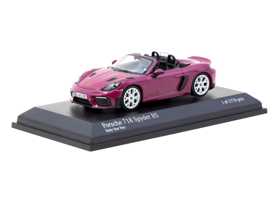 2021 Porsche 718 Spyder RS Ruby Star Neo Edición Limitada 164 Minichamps-Tarmac T64MC-008-RS