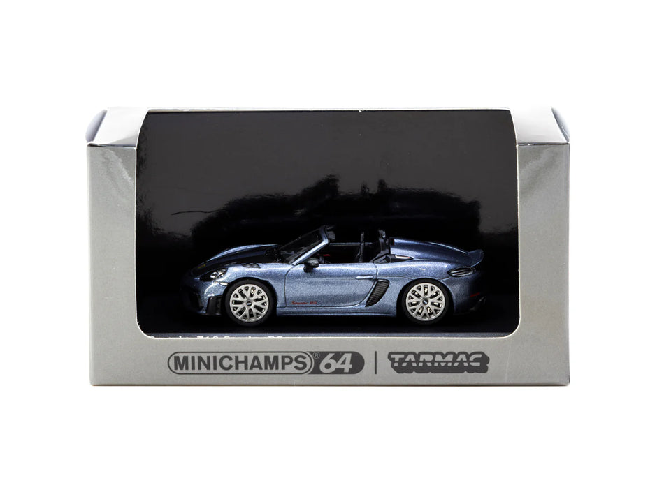 2021 Porsche 718 Spyder RS Gris Metalizado Edición Limitada 164 Minichamps-Tarmac T64MC-008-VG