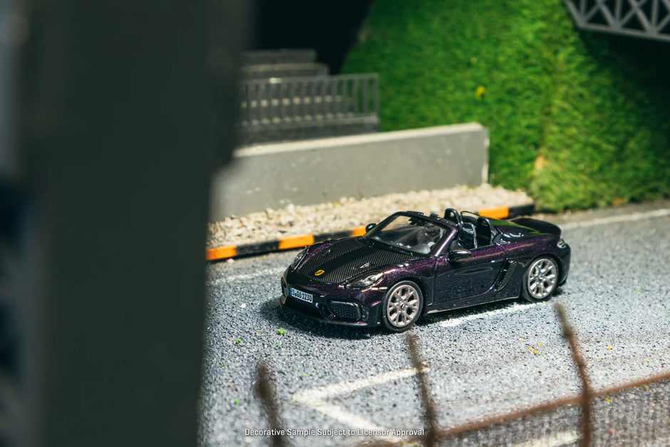 2021 Porsche 718 Spyder RS Morado Metalizado Edición Limitada 164 Minichamps-Tarmac T64MC-008-VM