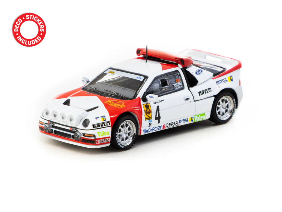 1986 Ford Rs200 Nº4 Antonio Zanini/Josep Autet Rally de Cataluña Blanco/Rojo 1:64 Tarmac T64P-001-86RC04