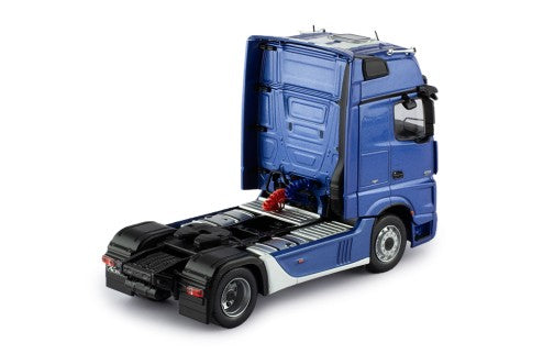 2012 Cabeza Tractora Mercedes-Benz Actros MP4 Azul Metalizado Decorado 1:43 IXO Models TR206.22