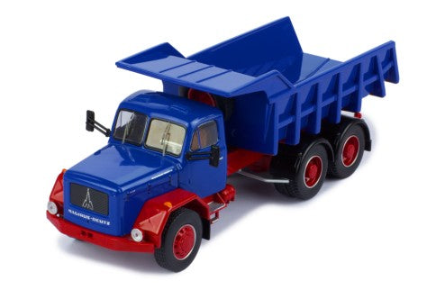 1964 Magirus Jupiter 6x6 con Volquete Azul/Rojo 1:43 IXO Models TRUD004