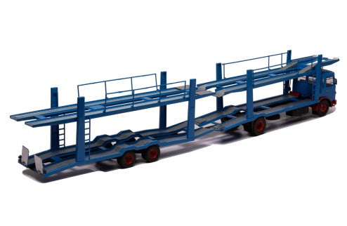 1970 Camión MAN F7 Portacoches Con Remolque Azul/Rojo 1:43 IXO Models TTRX034.22