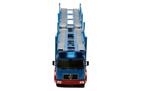 1970 Camión MAN F7 Portacoches Con Remolque Azul/Rojo 1:43 IXO Models TTRX034.22