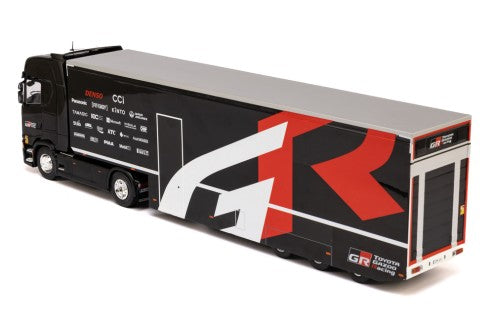 2024 Scania Serie S Transporte Equipo Toyota GR Racing Rally Negro 1:43 IXO Models TTR035.22