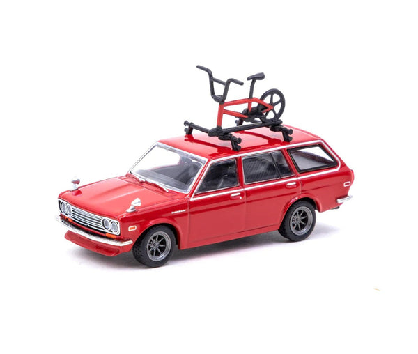 1968 Datsun Bluebird 510 Wagon Rojo 1:64 Tarmac T64G-026-RE