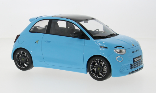 2024 Fiat 500e Abarth Azul Claro 1:18 MC Group 18499