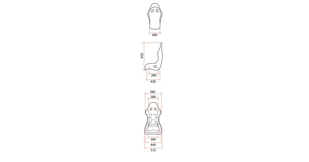 ASIENTO BAQUET GT2I FIA RACE -02L V2 FIBRA 2026