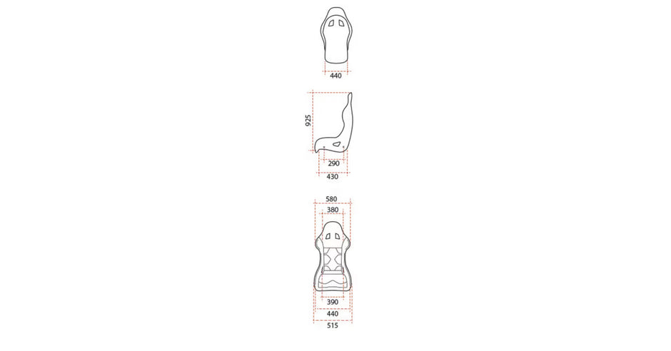 ASIENTO BAQUET GT2I FIA RACE -02L V2 FIBRA 2026