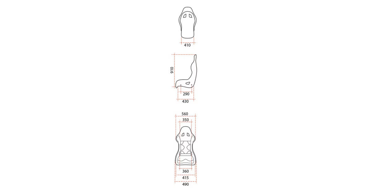 ASIENTO BAQUET GT2I FIA RACE- 02M -V2 FIBRA 2026