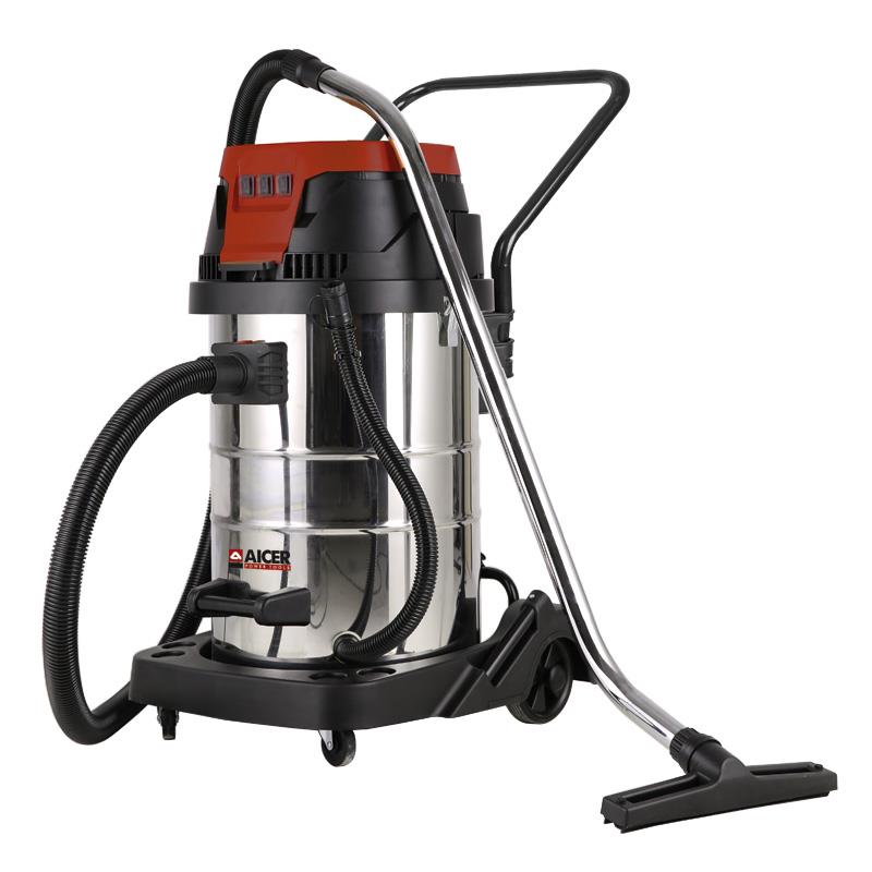 ASPIRADORA INOXIDABLE TRES MOTORES AICER 80 LITROS 3.000W