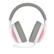 AURICULARES GAMING CON MICRÓFONO DIADEMA BE46 2.4G BLANCO CON ROSA XO