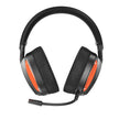 AURICULARES GAMING CON MICRÓFONO DIADEMA BE46 2.4G NEGRO CON NARANJA XO