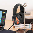 AURICULARES GAMING CON MICRÓFONO DIADEMA BE46 2.4G NEGRO CON NARANJA XO