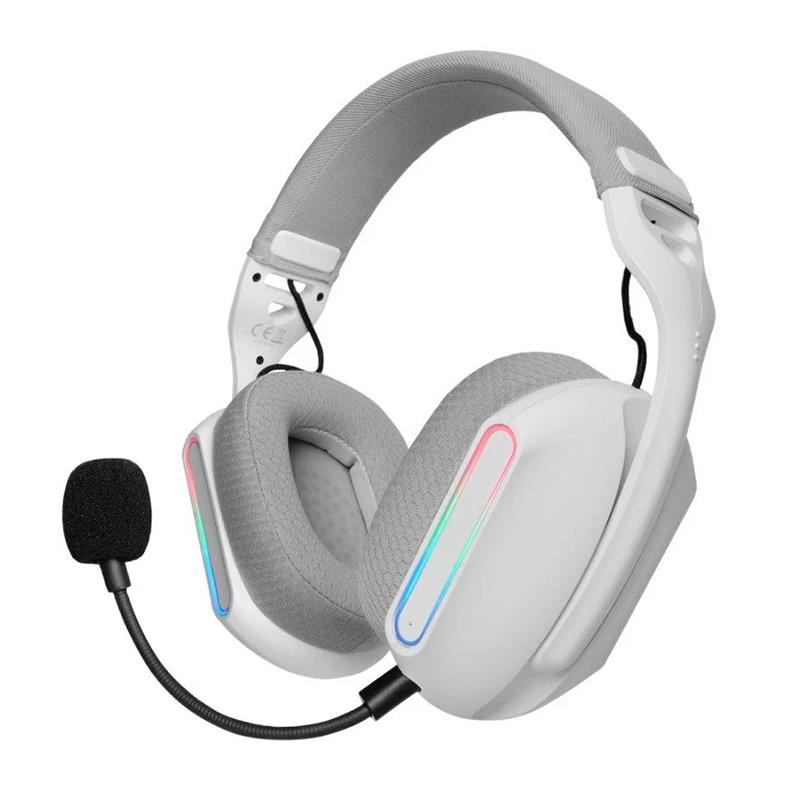 AURICULARES GAMING CON MICRÓFONO DIADEMA BLANCO MARS GAMING