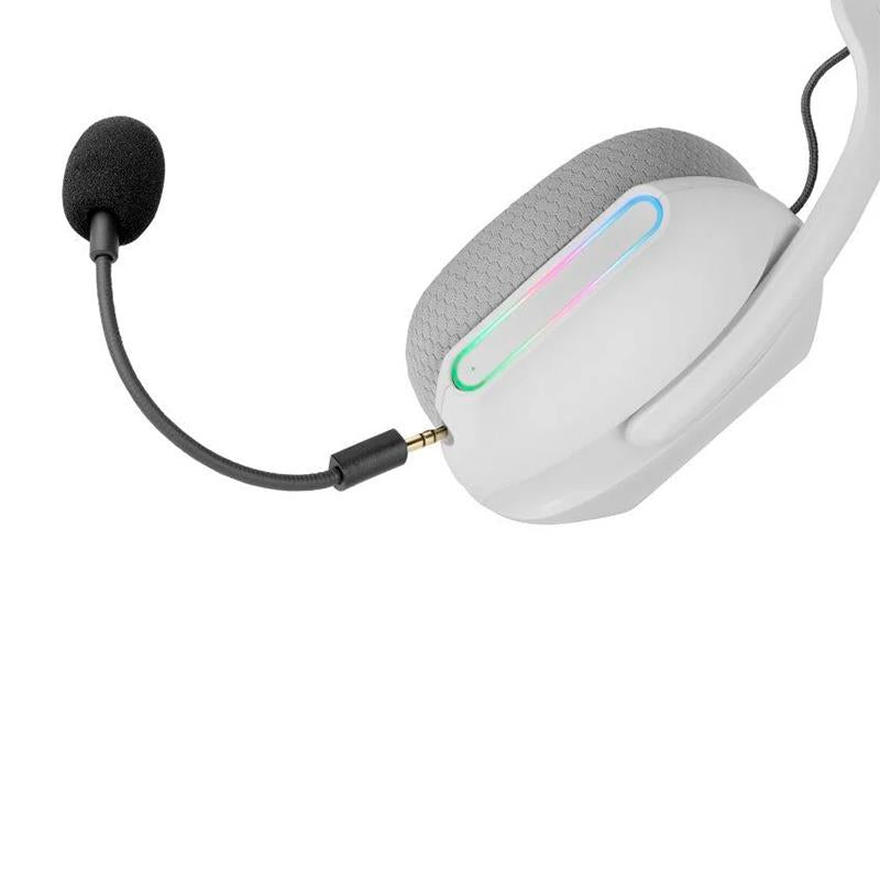 AURICULARES GAMING CON MICRÓFONO DIADEMA BLANCO MARS GAMING