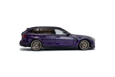 2024 BMW M3 Touring con Piezas de Rendimiento Morado Perlado Metalizado 1:18 Solido S1813701