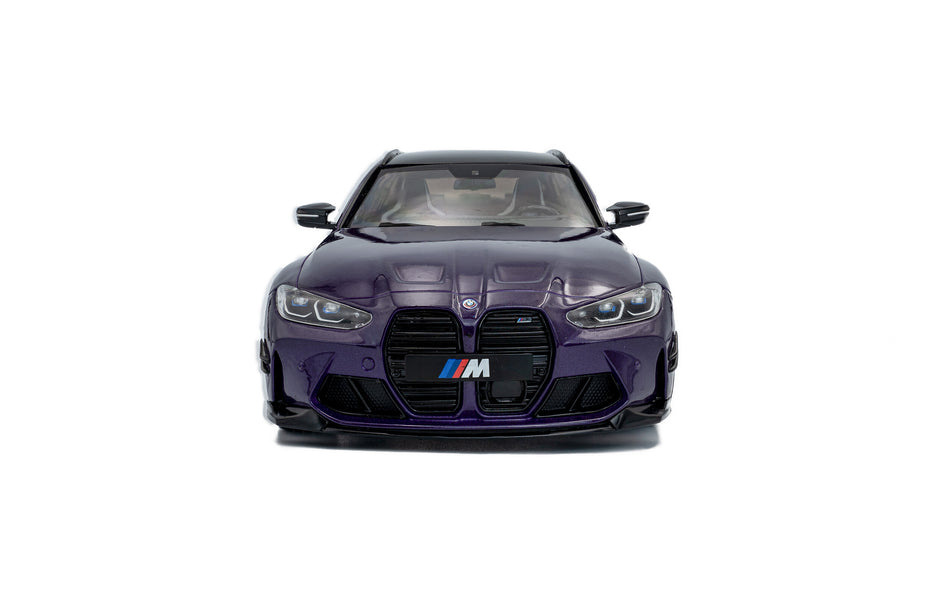2024 BMW M3 Touring con Piezas de Rendimiento Morado Perlado Metalizado 1:18 Solido S1813701