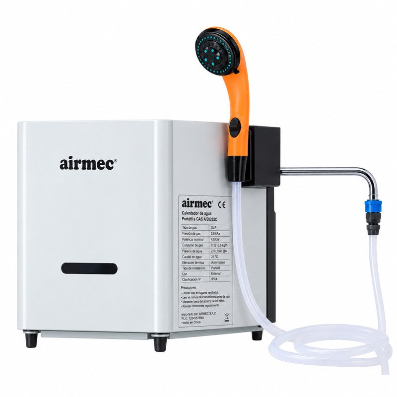 CALENTADOR DE AGUA PORTÁTIL A GAS AIRMEC 12V