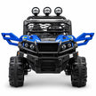COCHE ELÉCTRICO INFANTIL TODOTERRENO AZUL 12 V 7 AH 4 MOTORES CON MANDO