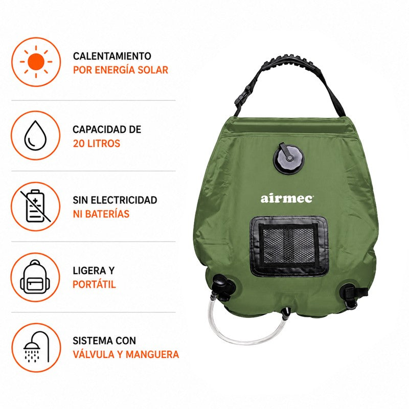 DUCHA PORTÁTIL SOLAR AIRMEC 20 LITROS