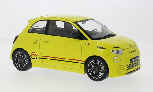 2024 Fiat 500e Abarth Amarillo Ácido 1:18 MC Group 18498
