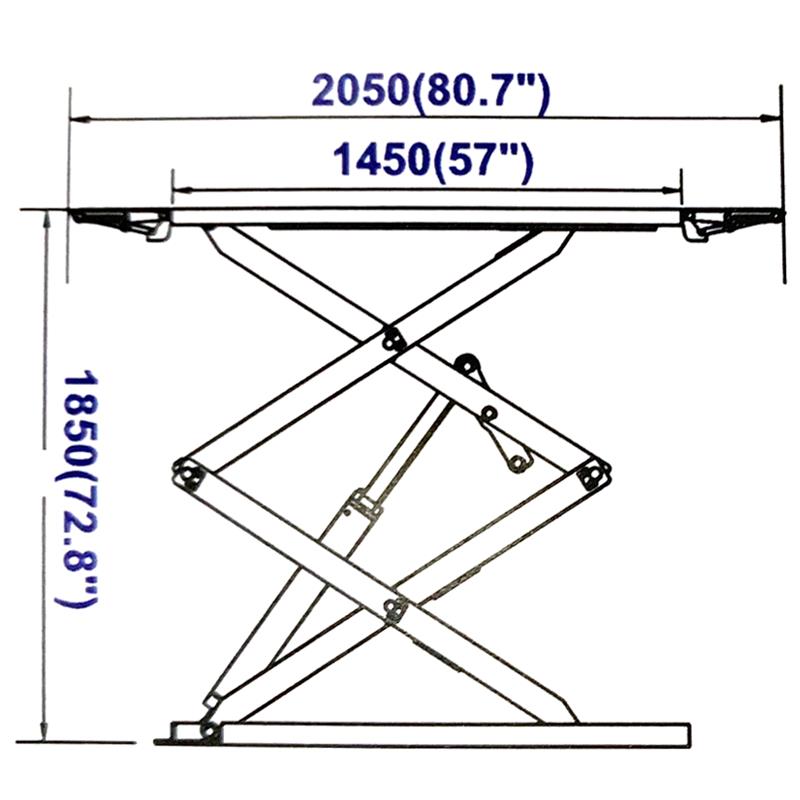 ELEVADOR DE TIJERAS SOBREPUESTO 380V 3 TON FARGO TOOLS