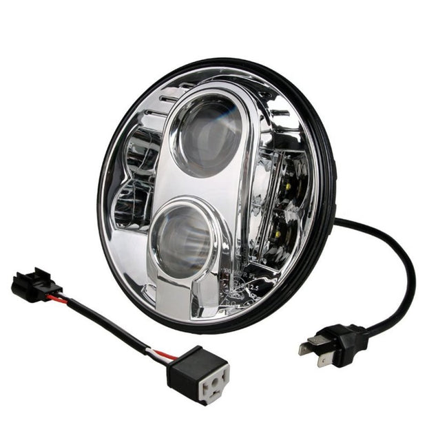 FARO DE CARRETERA LED - REDONDO 7" 9-36V CROMADO