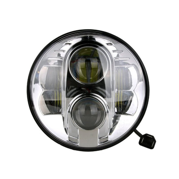 FARO DE CARRETERA LED - REDONDO 7" 9-36V CROMADO