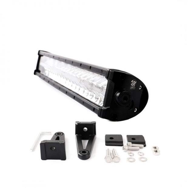 FARO LARGO ALCANCE, BARRA LED + ESTACIONAMIENTO - DOBLE FILA - SOPORTE INFERIOR, 120W 22"