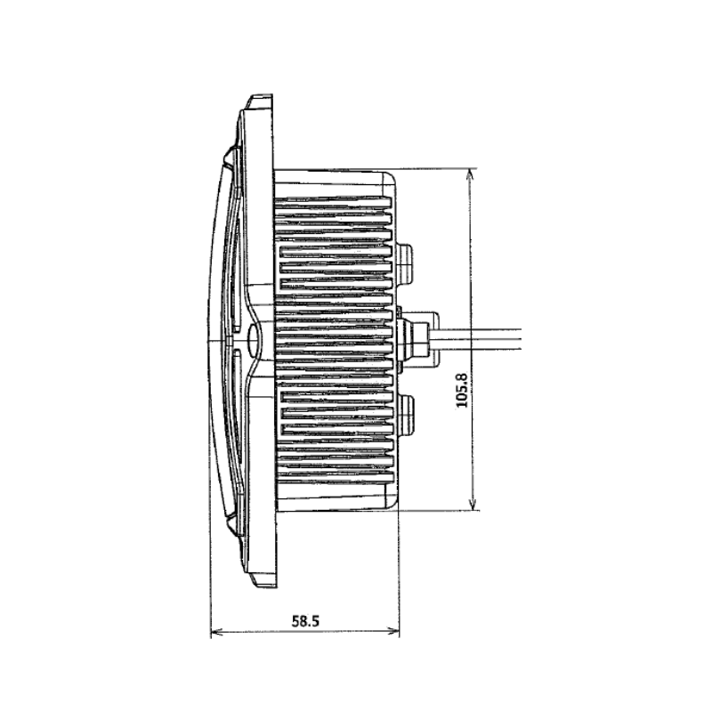 Faro led de haz estrecho PIAA 5000 K, 86 W, 12 V, 7,5 A, 5800 lm
