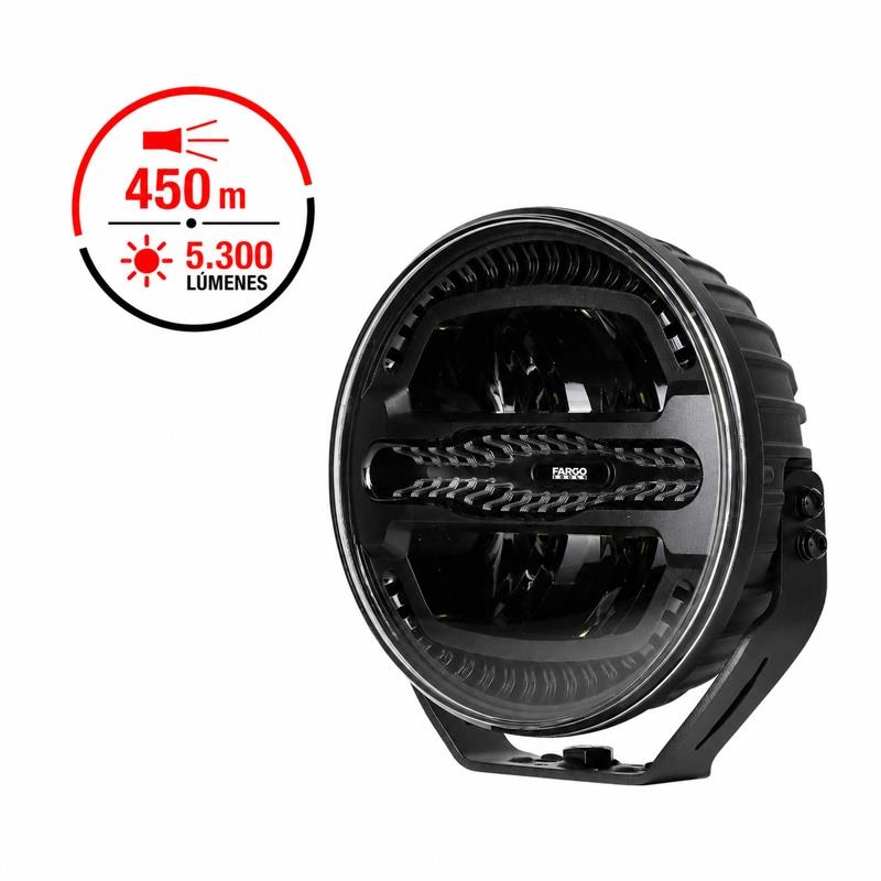 FARO LED REDONDO 7” LARGO ALCANCE FARGO TOOLS 110W 9-32V