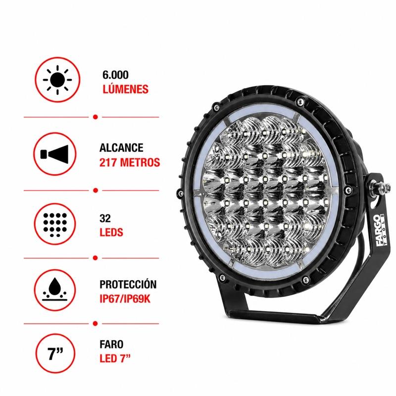 FARO LED REDONDO 7